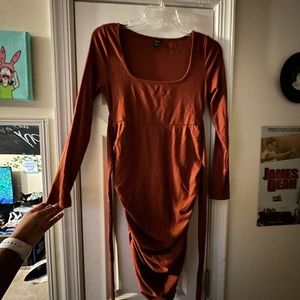 Shein Tie Front Maternity Dress